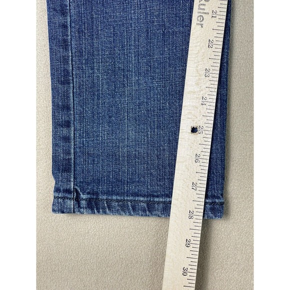 Levi's Red Tab Jeans Adult 31 Blue Straight Leg Low Rise Logo Womens - Picture 5 of 11